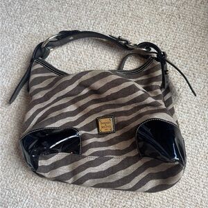 Dooney & Bourke Brown and Black Shoulder Bag